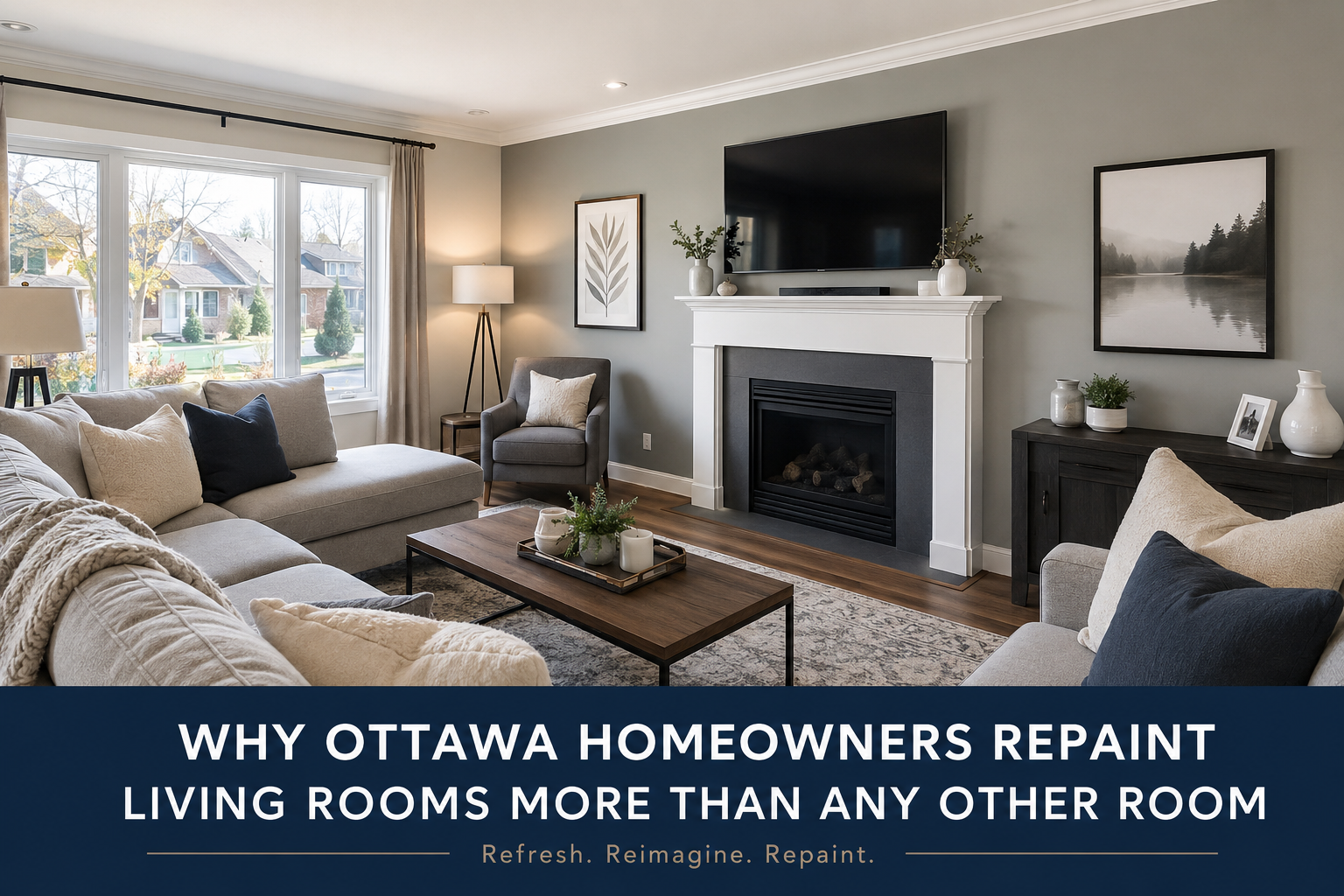 Why Ottawa Homeowners Repaint Living Rooms More Than Any Other Room